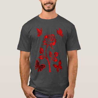 red flower art pastel floral art pastel floral art T-Shirt