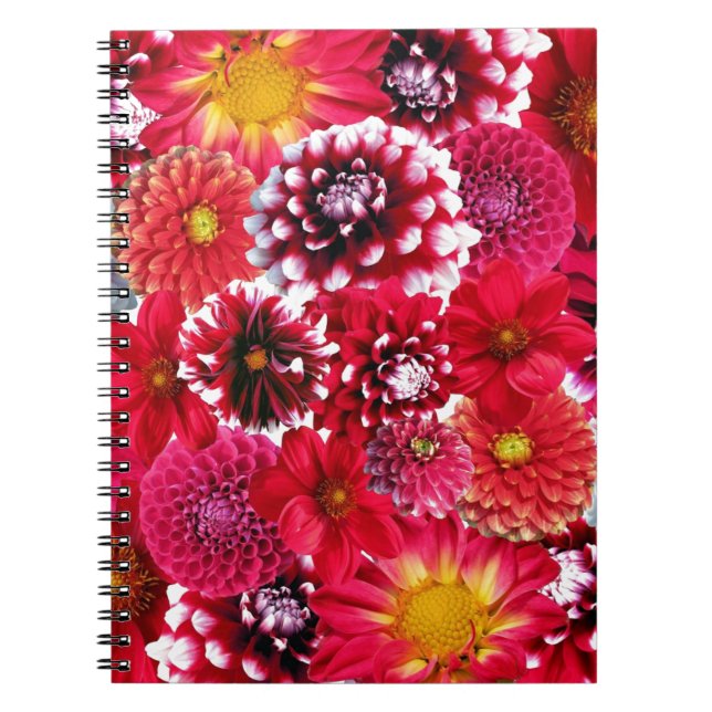 Red Flower Bouquet Notebook (Front)