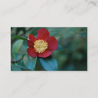 Red Flower Business Card