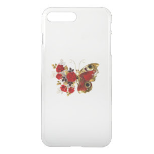 Red flower butterfly with red roses iPhone 8 plus/7 plus case