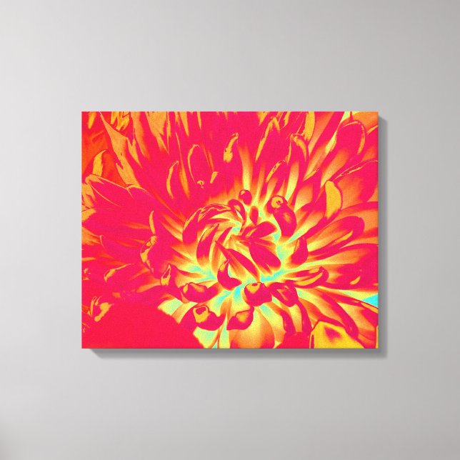 Red Flower Canvas Print (Front)