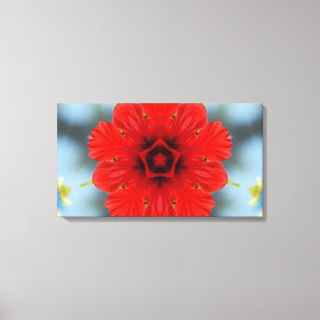 Red Flower Canvas Print (Front)