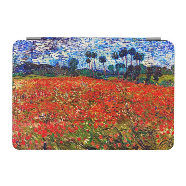 Red Flower Field, Van Gogh iPad Mini Cover (Horizontal)