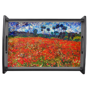 Red Flower Field, Van Gogh Serving Tray