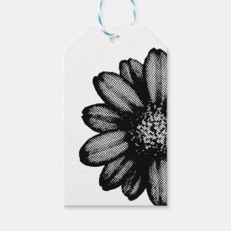 red flower gift tags