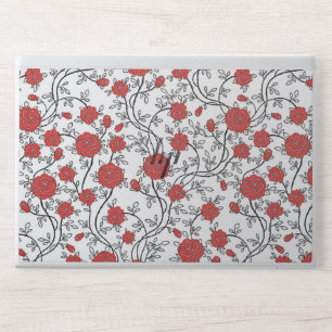 Red flower HP EliteBook 840 G5/G6, 745 G5/G6 HP Laptop Skin