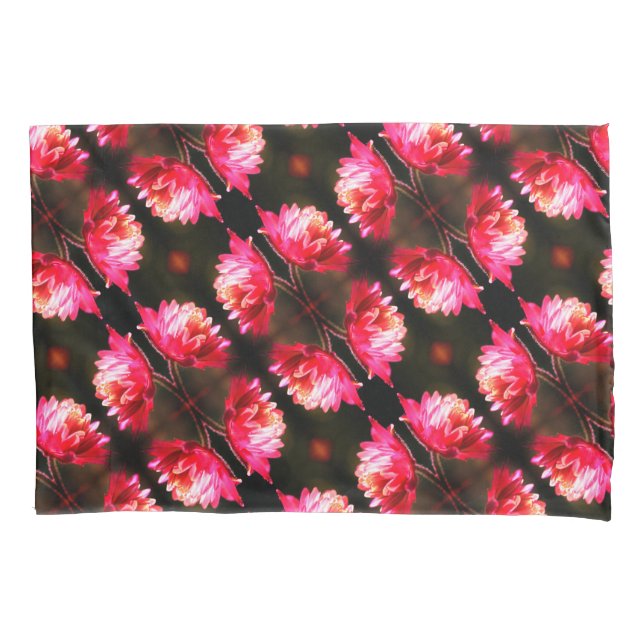 Red Flower In Sunlight Close Up Pattern Pillow Case (Front)