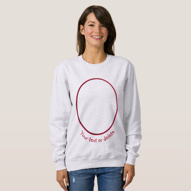 Red Flower In Sunlight Personalized  Sweatshirt (Front Full)
