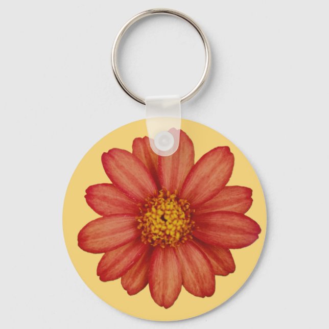 red flower keychain (Front)