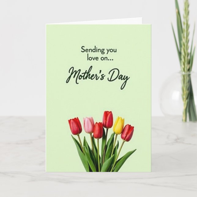 Red Flower Mothers Day Card (Front)