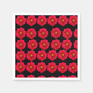  red flower . napkins