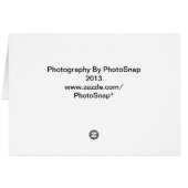 Red Flower Notecard (Back Horizontal)