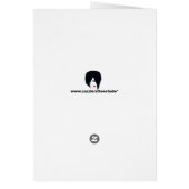 Red Flower Ornament Custom Greetings Card (Back)