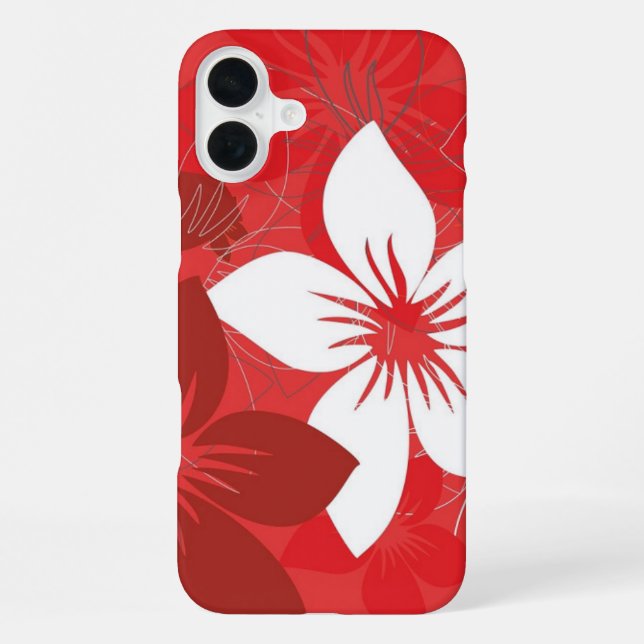 Red Flower Pattern Case-Mate Samsung Galaxy Case (Back)