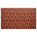 Red flower pattern fabric