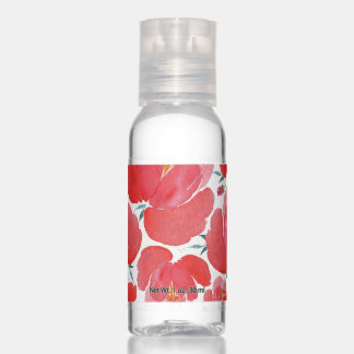Red Flower Pattern Hand Sanitizers