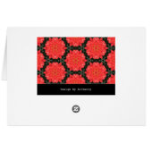 Red Flower Pattern - Thinking of You (Back Horizontal)