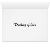 Red Flower Pattern - Thinking of You (Inside Horizontal (Bottom))