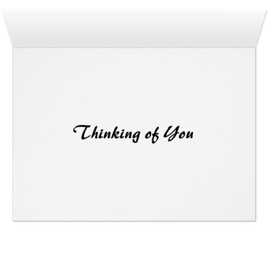 Red Flower Pattern - Thinking of You (Inside Horizontal (Bottom))