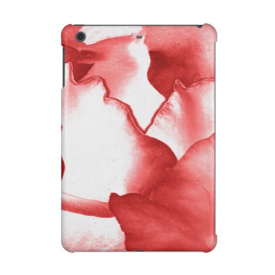 Red Flower Petals Cover For The iPad Mini