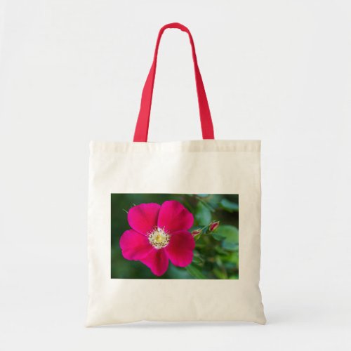 Red Flower Picture Tote Bag