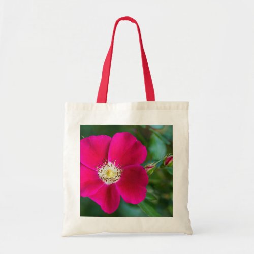 Red Flower Picture Tote Bag