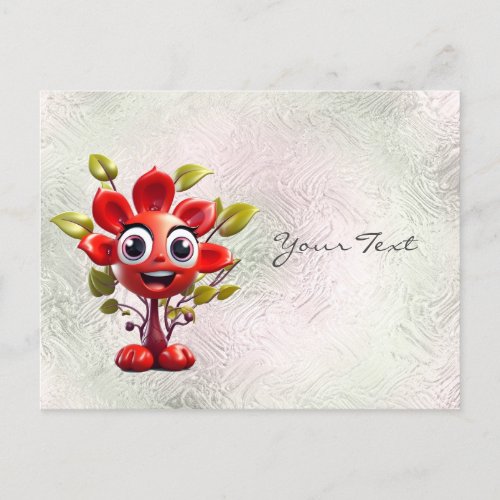Red Flower Postcard