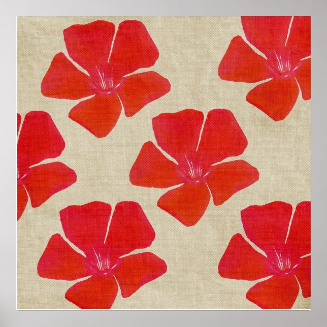 Red Flower Print (Front)
