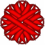 Red Flower Ribbon by Kenneth Yoncich Statuette<br><div class="desc">Red Flower Ribbon,  Key Chain.
Images Copyright (C) Kenneth Kenji Yoncich. 
All Rights Reserved.</div>