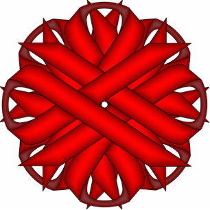 Red Flower Ribbon by Kenneth Yoncich Statuette