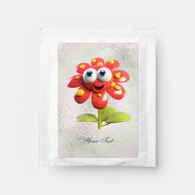 Red Flower Tea Bag Drink Mix (Front)