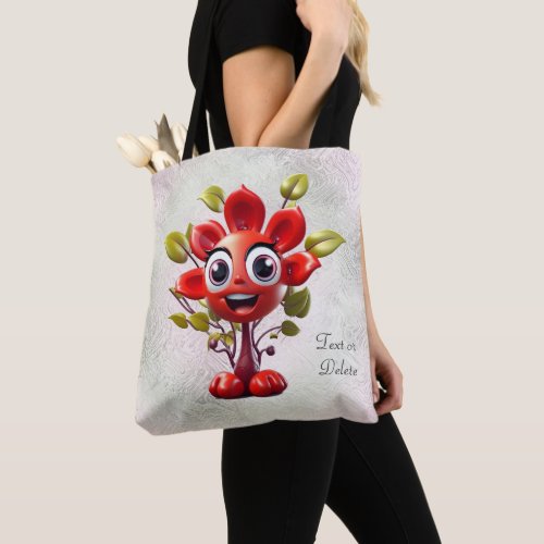 Red Flower Tote Bag