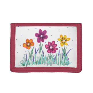 Red Flower Wallet
