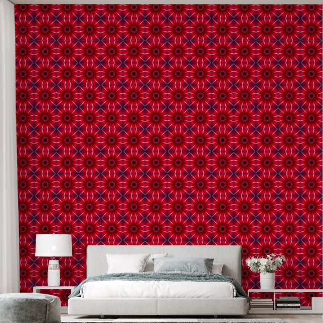 Red Flower Wallpaper (Bedroom)