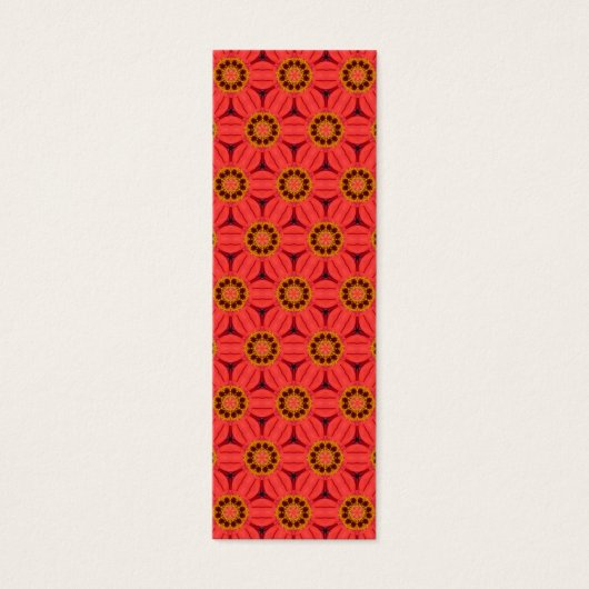 Red Flower Weave Bookmark (Front)