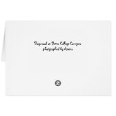 Red Flowering Dogwood Cards (Back Horizontal)