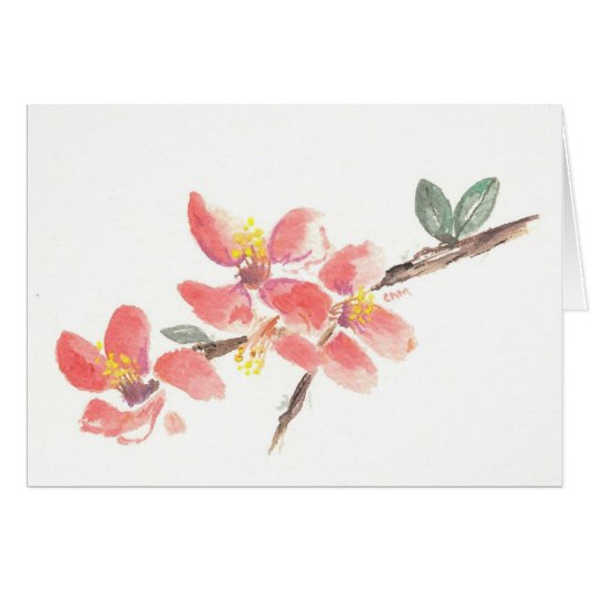 Red Flowers Cards (Front Horizontal)