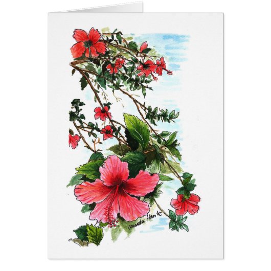 Red Flowers Cards (Front)