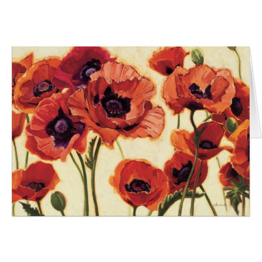 Red Flowers Cards (Front Horizontal)