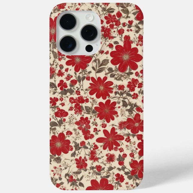 red flowers Case-Mate iPhone case (Back)