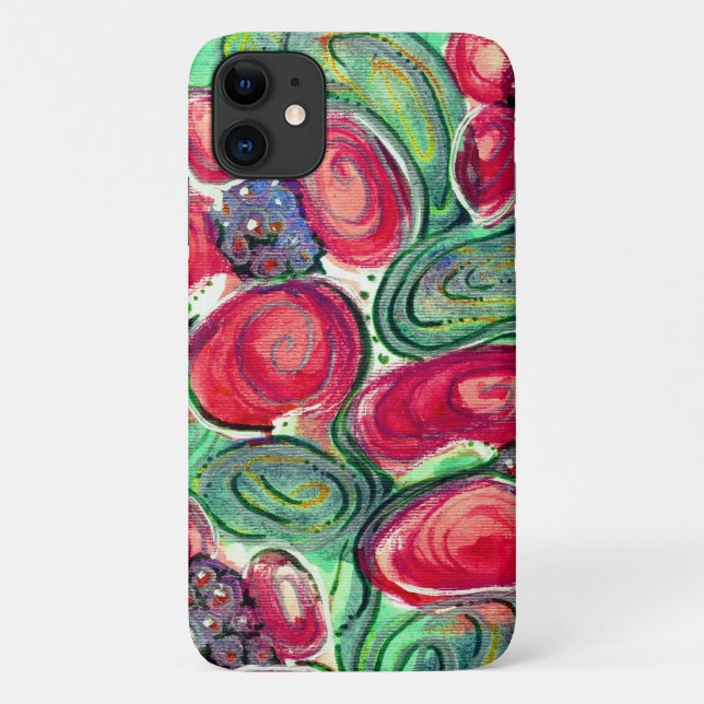 Red Flowers Fantasy Case-Mate iPhone Case (Back)