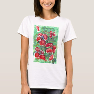 Red Flowers Fantasy T-Shirt