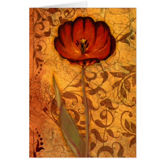 Red Flowers I Cards (Front)