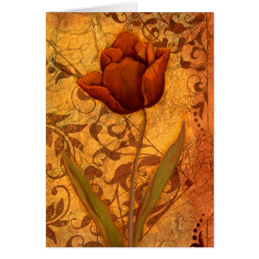 Red Flowers II Cards (Front)