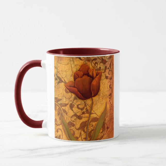 Red Flowers II Mug (Left)