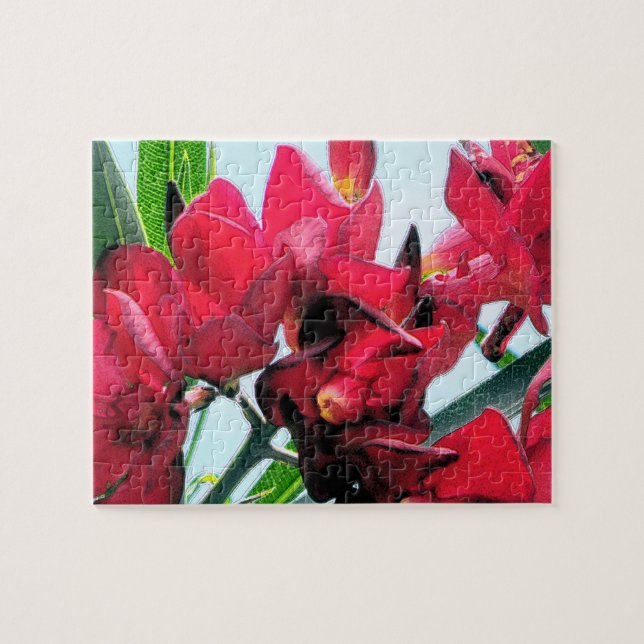 Red Flowers Jigsaw Puzzle (Horizontal)