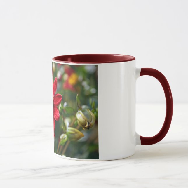 Red flowers mug (Right)