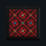 Red flowers Palestine Embroidery tatreez Pattern Gift Box<br><div class="desc">This is a Red flowers traditional Palestine Embroidery tatreez Pattern design For Palestinians, Palestine lovers Pro-Palestinian, or, everyone who supports freedom and justice and fights injustice. To all supporters of the just Palestinian cause. Rise and support the liberation of Palestine and Gaza and the establishment of peace in Jerusalem. Designed...</div>