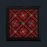 Red flowers Palestine Embroidery tatreez Pattern Gift Box<br><div class="desc">This is a Red flowers traditional Palestine Embroidery tatreez Pattern design For Palestinians, Palestine lovers Pro-Palestinian, or, everyone who supports freedom and justice and fights injustice. To all supporters of the just Palestinian cause. Rise and support the liberation of Palestine and Gaza and the establishment of peace in Jerusalem. Designed...</div>