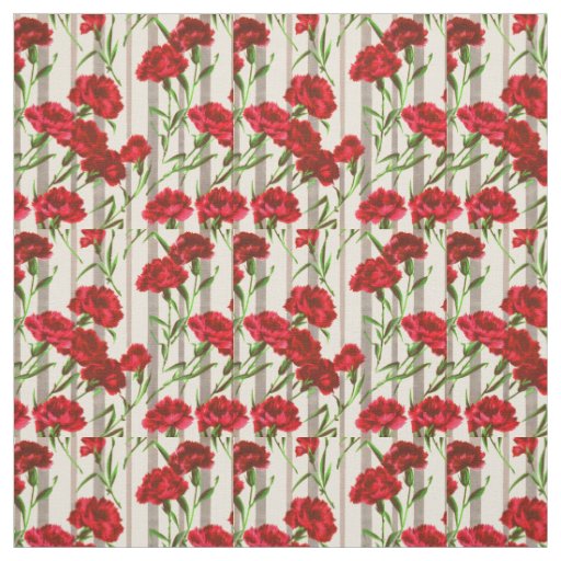 red flowers print fabric